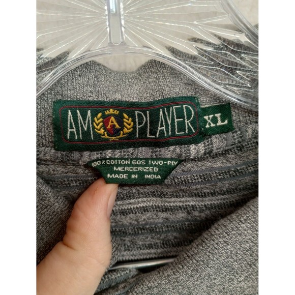 Am A Player Brand Hilton Head Island Men's Golf Polo Size XXL 100% Cotton Gray - Picture 5 of 16
